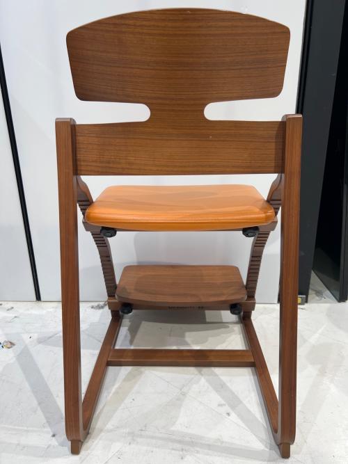 豊橋木工 デスクチェア 272 ブラウン×オレンジ UPRIGHT