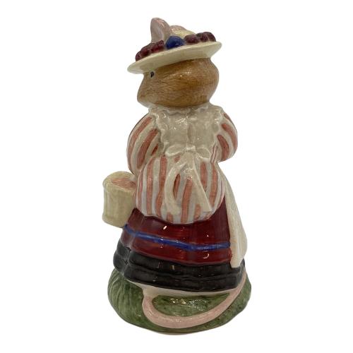 ROYAL DOULTON (ロイヤルドルトン)ブランベリーヘッジ lady　woodmouse ネズミ ブラウン×グリーン フィギュリン