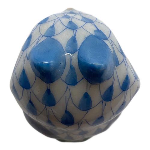 Herend (ヘレンド) フクロウ ブルー×ホワイト フィギュリン