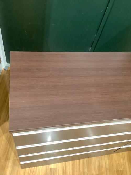 ニトリ ミドルチェスト 幅120 奥42 高90（ｃｍ） ダークブラウン