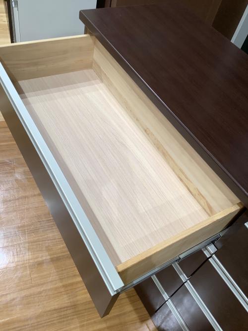 ニトリ ミドルチェスト 幅120 奥42 高90（ｃｍ） ダークブラウン