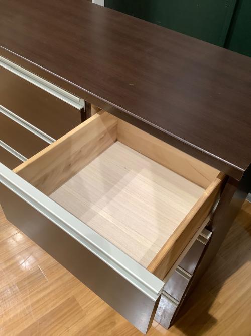 ニトリ ミドルチェスト 幅120 奥42 高90（ｃｍ） ダークブラウン