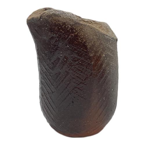 伊勢崎淳 （人間国宝） 花瓶 シリーズ： 備前ブリージングクレイ花生 307