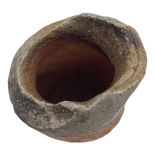 伊勢崎淳 （人間国宝） 花瓶 シリーズ： 備前ブリージングクレイ花生 307