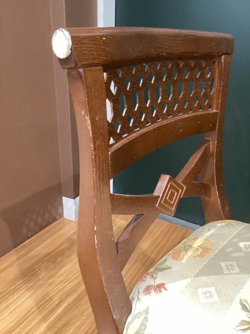 ベンチチェア 307 ブラウン×アイボリー