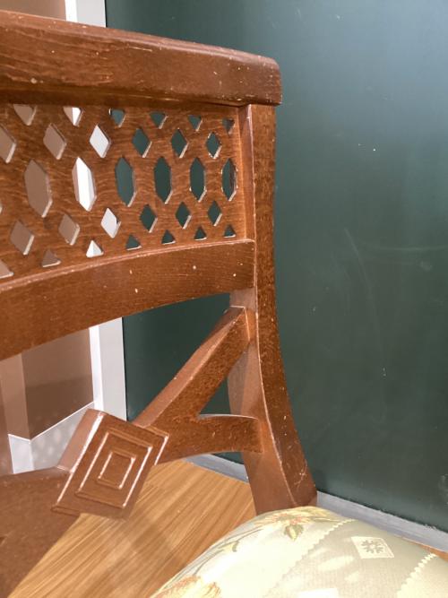 ベンチチェア 307 ブラウン×アイボリー