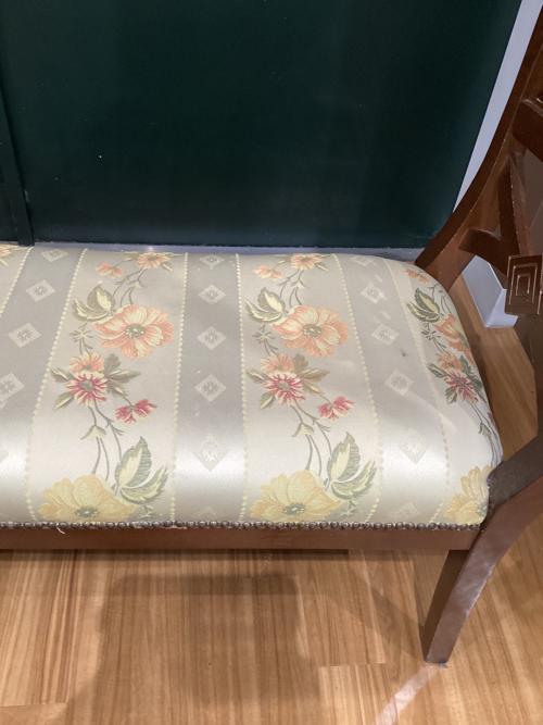 ベンチチェア 307 ブラウン×アイボリー