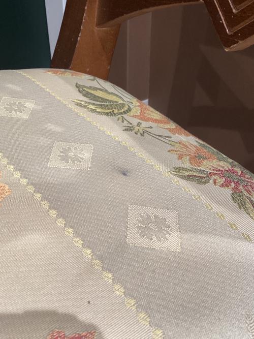 ベンチチェア 307 ブラウン×アイボリー