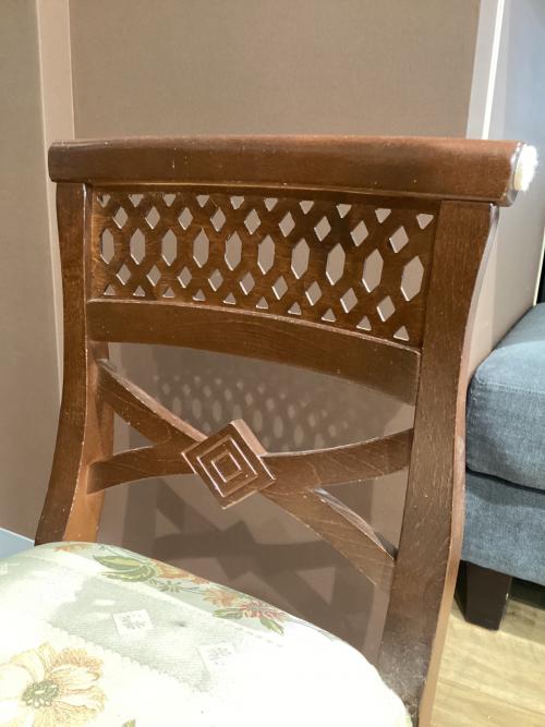 ベンチチェア 307 ブラウン×アイボリー