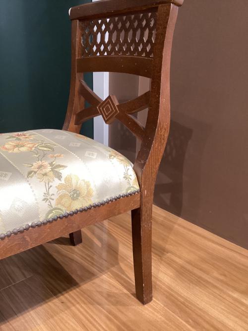 ベンチチェア 307 ブラウン×アイボリー