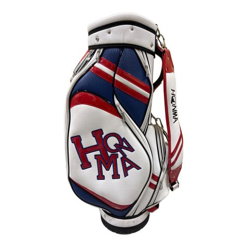 HONMA (ホンマ) キャディバッグ ホワイト×ブルー×レッド