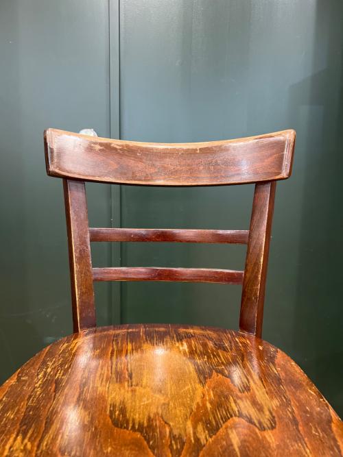 カウンターチェアー ウッドステンレス 北欧調 ブラウン