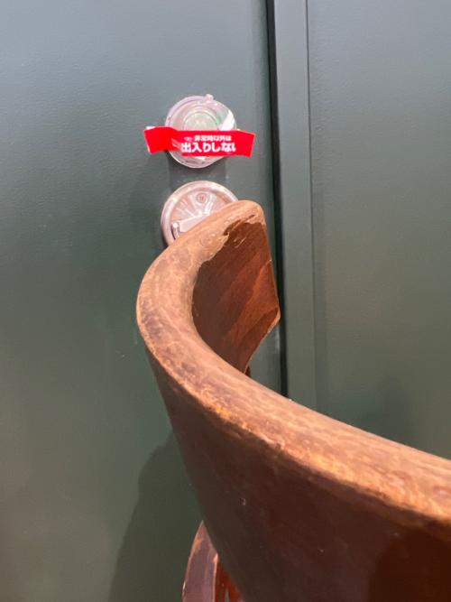 カウンターチェアー ウッドステンレス 北欧調 ブラウン