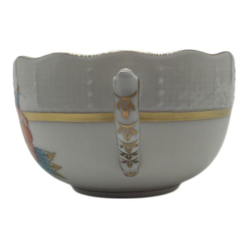 Herend (ヘレンド) カップ&ソーサー ホワイト×マルチカラー ヴィクトリアゴールド