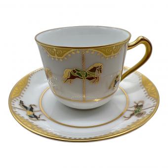 大倉陶園 (オオクラトウエン) カップ&ソーサー うまくゆく回転木馬