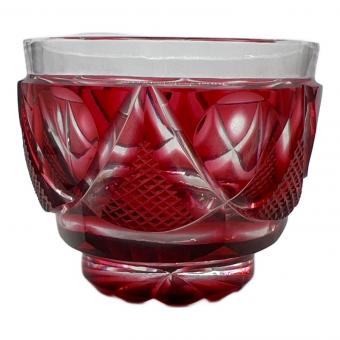 薩摩切子 (サツマキリコ) 切子 レッド