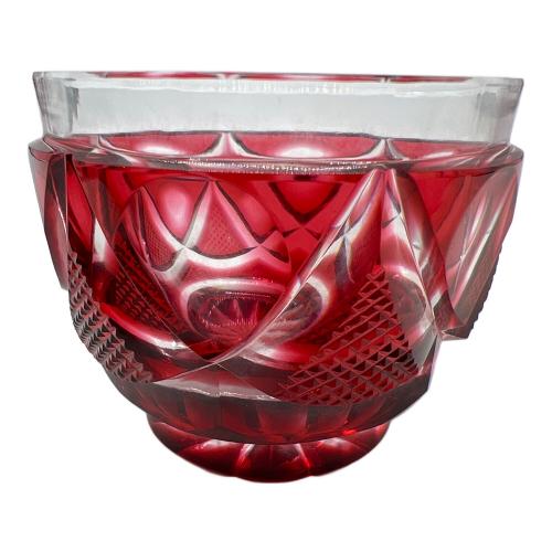 薩摩切子 (サツマキリコ) 切子 レッド