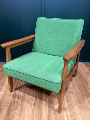 カリモク60 (カリモクロクマル) 1人掛けソファー 462 タープグリーン Kチェア