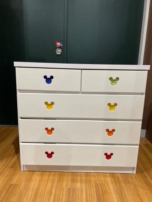 アルファタカバ 4段チェスト ホワイト ディズニー