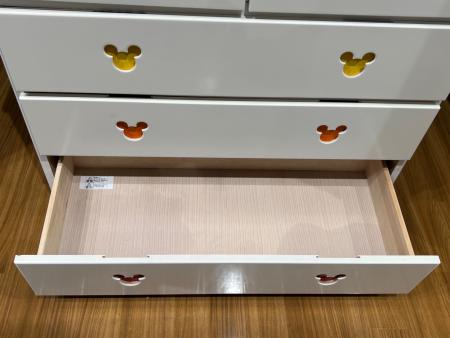 アルファタカバ 4段チェスト ホワイト ディズニー｜トレファクONLINE
