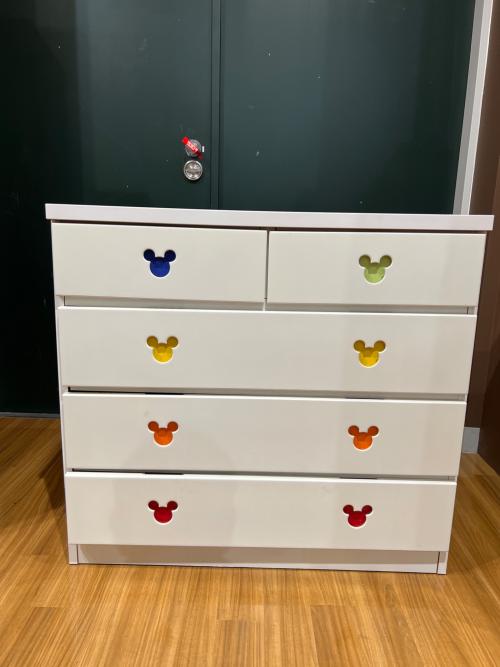 アルファタカバ 4段チェスト ホワイト ディズニー