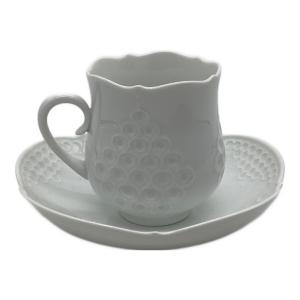 Meissen (マイセン) カップ&ソーサー ホワイトレリーフ