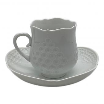 Meissen (マイセン) カップ&ソーサー ホワイトレリーフ