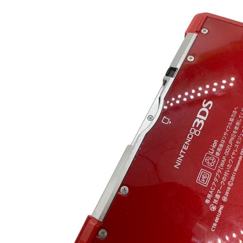 Nintendo (ニンテンドー) Nintendo 3DS CTR-001 ヨゴレ有 レッド 充電器変色有