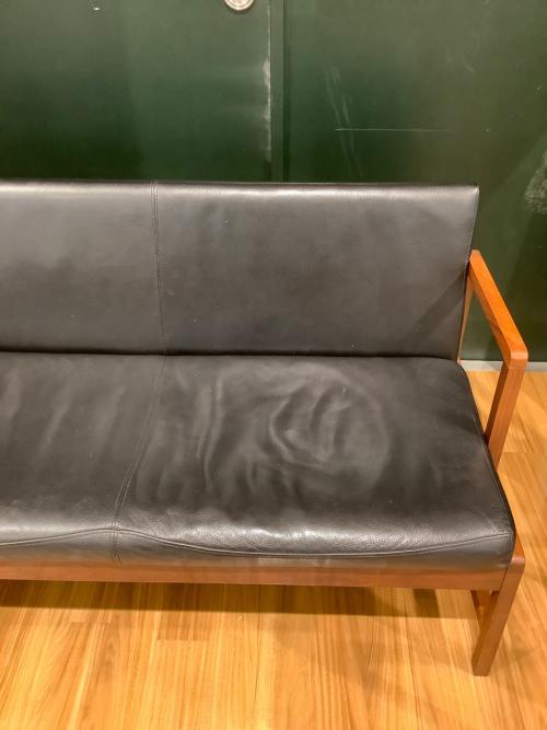 シギヤマ家具 (シギヤマカグ) 2人掛けソファー ブラック