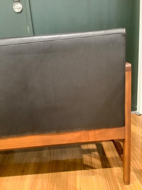 シギヤマ家具 (シギヤマカグ) 2人掛けソファー ブラック