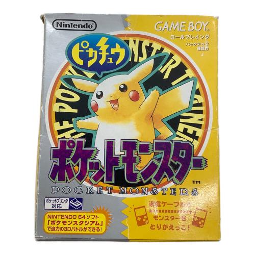 ポケットモンスター ピカチュウ ゲームソフト -
