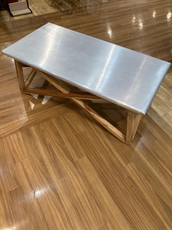 WTW (ダブルティー) コーヒーテーブル 68 幅:約119cm 高さ:約47cm 奥行:約60cm グレー PI