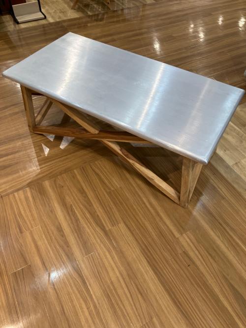 WTW (ダブルティー) コーヒーテーブル 68 幅:約119cm 高さ:約47cm 奥行:約60cm グレー PI