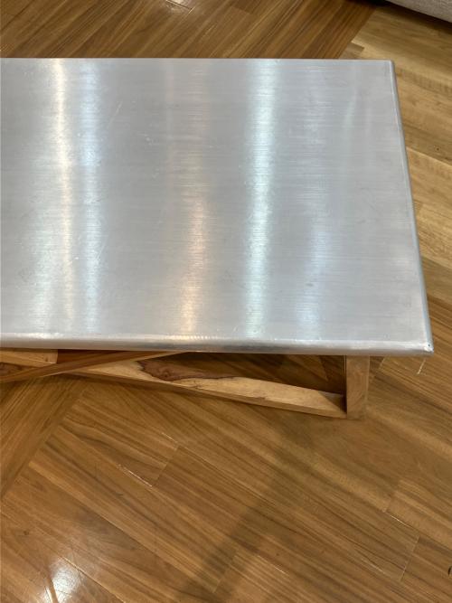 WTW (ダブルティー) コーヒーテーブル 68 幅:約119cm 高さ:約47cm 奥行:約60cm グレー PI