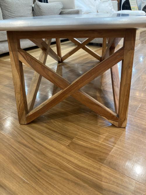 WTW (ダブルティー) コーヒーテーブル 68 幅:約119cm 高さ:約47cm 奥行:約60cm グレー PI