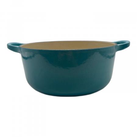 LE CREUSET (ルクルーゼ) ホーロー鍋 22cm スカイブルー ココット