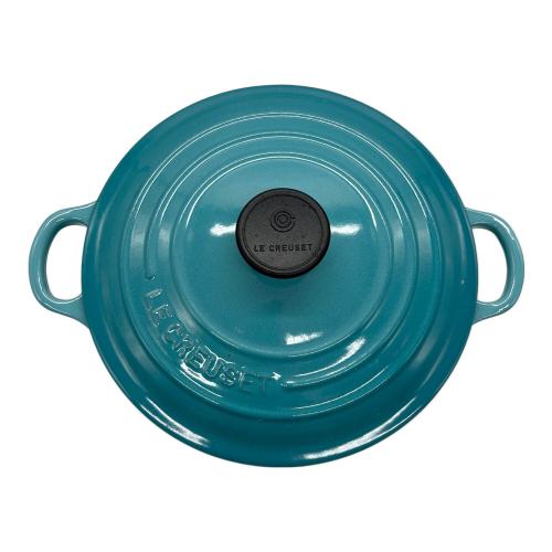 LE CREUSET (ルクルーゼ) ホーロー鍋 22cm スカイブルー ココット・ロンド