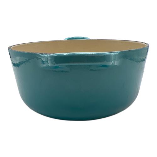 LE CREUSET (ルクルーゼ) ホーロー鍋 22cm スカイブルー ココット・ロンド