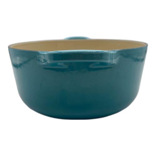 LE CREUSET (ルクルーゼ) ホーロー鍋 22cm スカイブルー ココット・ロンド