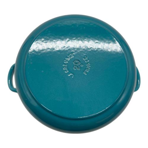 LE CREUSET (ルクルーゼ) ホーロー鍋 22cm スカイブルー ココット・ロンド