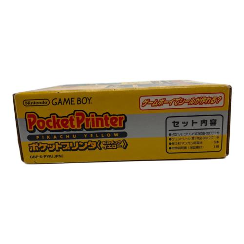 Nintendo (ニンテンドー) ポケットプリンター MGB-007 イエロー/ピカチュウ