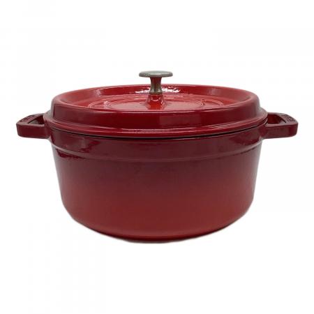Staub (ストウブ) 両手鍋 LA COCOTTE SIZE 24cm レッド｜トレファクONLINE