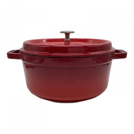 Staub (ストウブ) 両手鍋 LA COCOTTE SIZE 24cm レッド｜トレファクONLINE