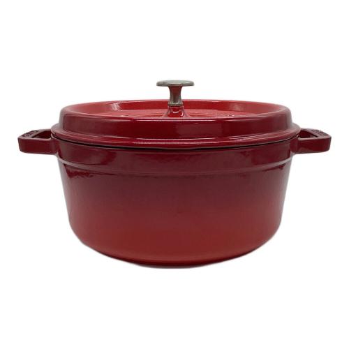 Staub (ストウブ) 両手鍋 LA COCOTTE SIZE 24cm レッド｜トレファクONLINE