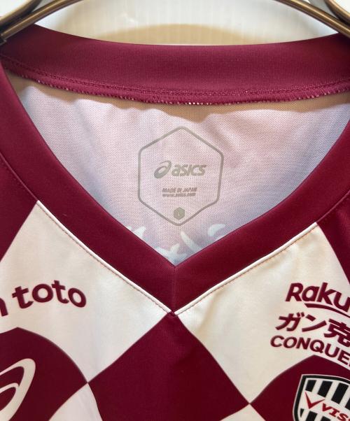 asics (アシックス) ヴィッセル神戸 (ヴィッセルコウベ) サッカーユニフォーム レッド サイズ:L 未使用品