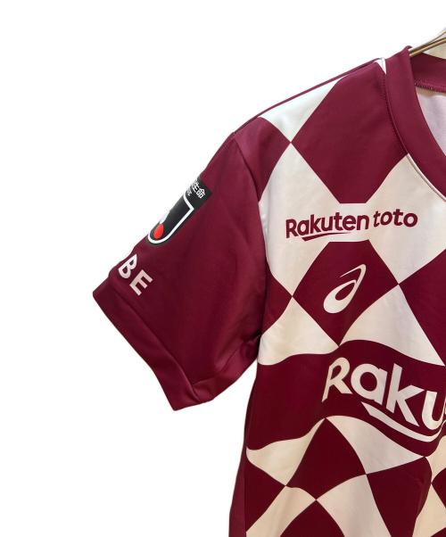 asics (アシックス) ヴィッセル神戸 (ヴィッセルコウベ) サッカーユニフォーム レッド サイズ:L 未使用品