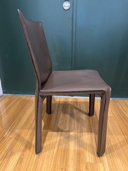 C【60%値下げしました❗️】カッシーナ キャブ　アームレスチェア ブラウン CASSINA (カッシーナ) アームレスチェアー U-3 ブラウン CAB