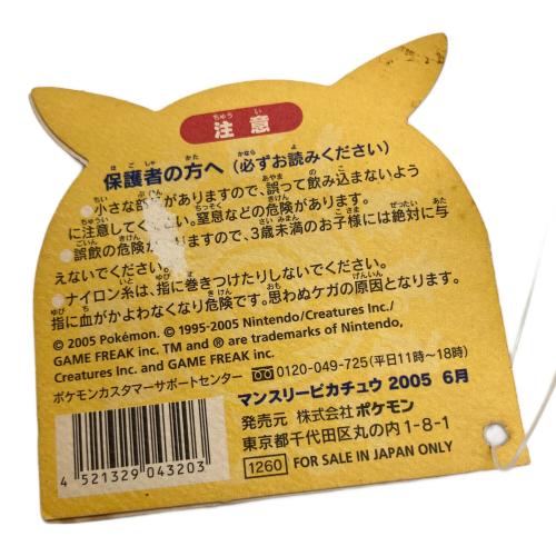 Pokemon Center (ポケモンセンター) マンスリーピカチュウ ヌイグルミ 2005年6月 @
