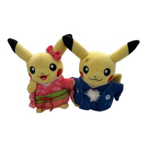 Pokemon Center (ポケモンセンター) マンスリーピカチュウ ヌイグルミ 2016お正月ペアセット ヨゴレ有 @