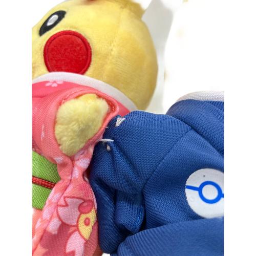 Pokemon Center (ポケモンセンター) マンスリーピカチュウ ヌイグルミ 2016お正月ペアセット ヨゴレ有 @